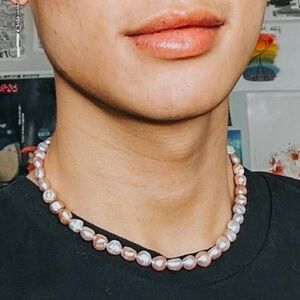 Princess Pink Pearl Necklace, Haley Made